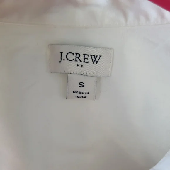 J. Crew Sleeveless Cotton Poplin Shirt in Signature Fit White Size S - Picture 7 of 17